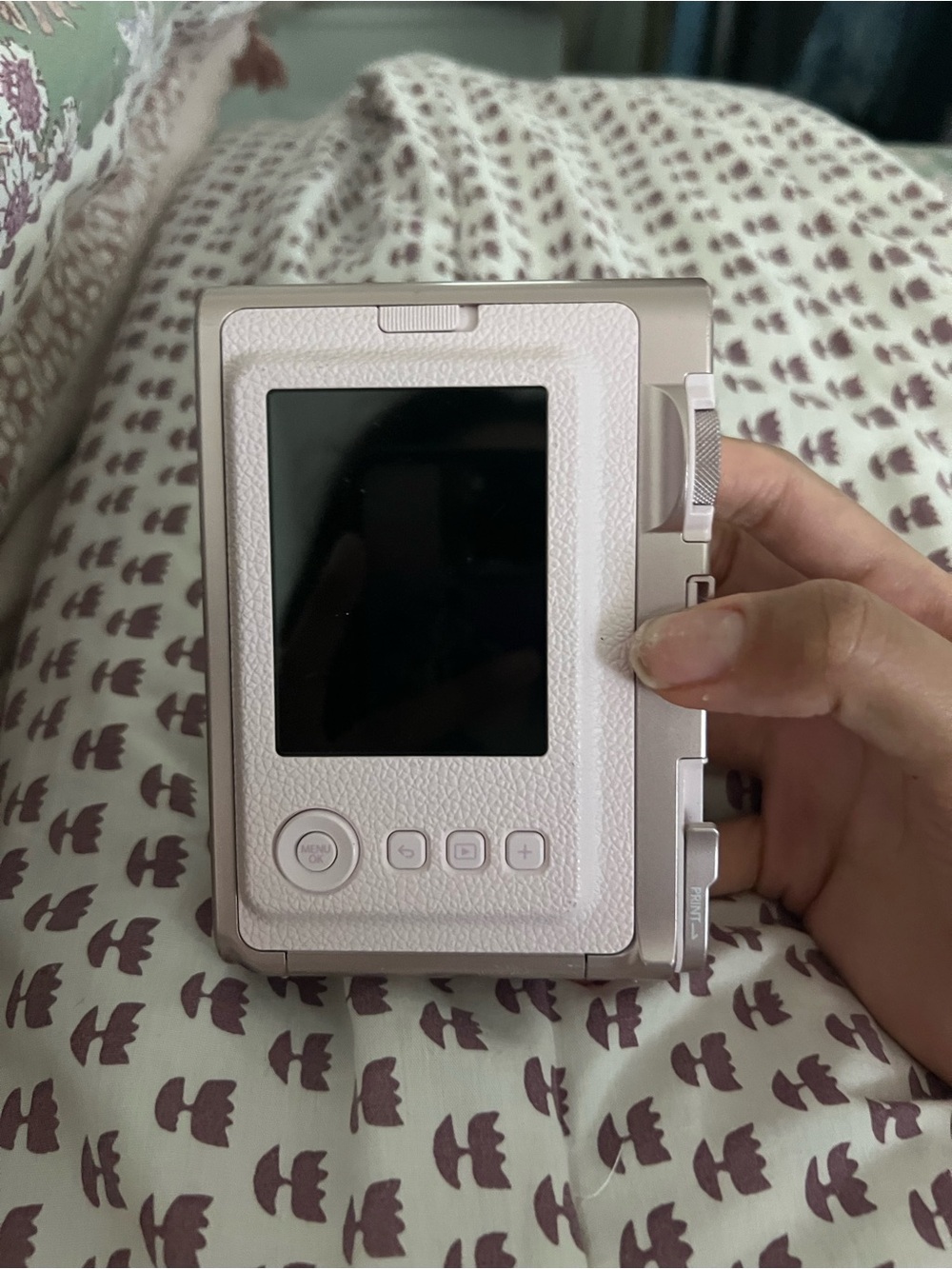 Fujifilm Instax Mini Evo Instant Camera in Pale Pink and Silver - Picture 2 of 4